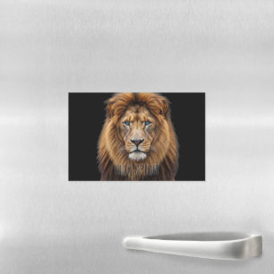 Majestic Lion Face with Blue Eyes   Wildlife Anima Magnetic Dry Erase Sheet