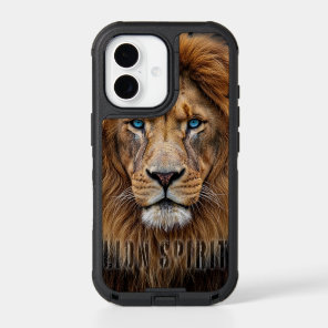 Majestic Lion Face with Blue Eyes | Wildlife Anima iPhone 17 Case