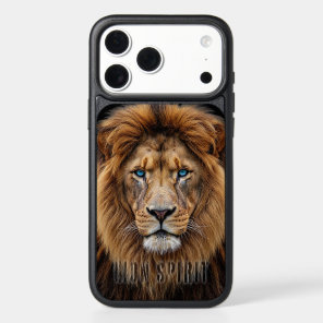 Majestic Lion Face with Blue Eyes | Wildlife Anima iPhone 17 Pro Max Case