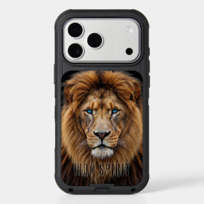 Majestic Lion Face with Blue Eyes | Wildlife Anima iPhone 17 Pro Max Case