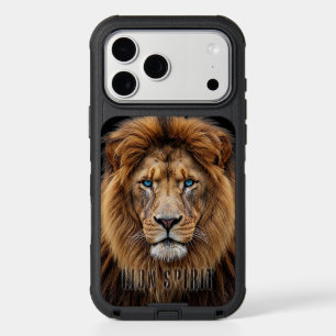 Majestic Lion Face with Blue Eyes   Wildlife Anima iPhone 17 Pro Max Case
