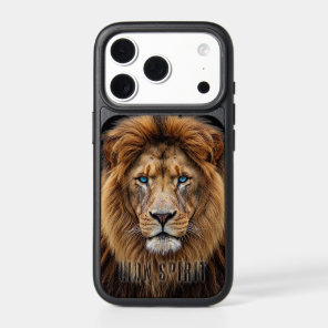 Majestic Lion Face with Blue Eyes | Wildlife Anima iPhone 17 Pro Case