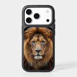 Majestic Lion Face with Blue Eyes   Wildlife Anima iPhone 17 Pro Case