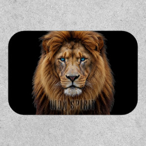 Majestic Lion Face with Blue Eyes | Wildlife Anima Patch