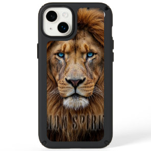 Majestic Lion Face with Blue Eyes | Wildlife Anima Speck iPhone 14 Plus Case