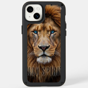 Majestic Lion Face with Blue Eyes Wildlife Anima Speck iPhone 14 Plus Case