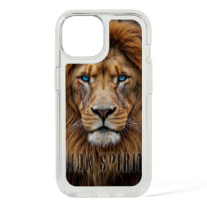 Majestic Lion Face with Blue Eyes | Wildlife Anima iPhone 15 Case