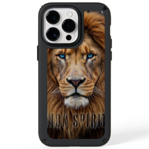Majestic Lion Face with Blue Eyes | Wildlife Anima Speck iPhone 14 Pro Max Case