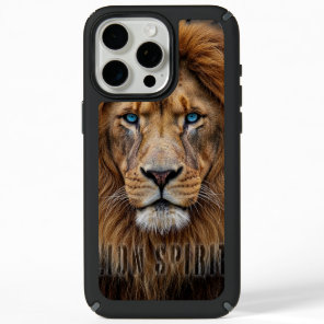 Majestic Lion Face with Blue Eyes | Wildlife Anima iPhone 15 Pro Max Case
