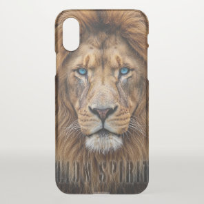 Majestic Lion Face with Blue Eyes | Wildlife Anima iPhone X Case