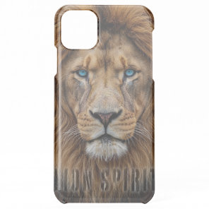 Majestic Lion Face with Blue Eyes | Wildlife Anima iPhone 11 Pro Max Case