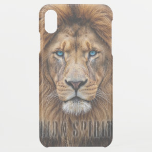 Majestic Lion Face with Blue Eyes | Wildlife Anima iPhone XS Max Case