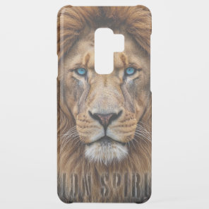 Majestic Lion Face with Blue Eyes | Wildlife Anima Uncommon Samsung Galaxy S9 Plus Case