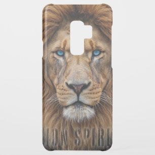 Majestic Lion Face with Blue Eyes   Wildlife Anima Uncommon Samsung Galaxy S9 Plus Case