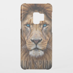 Majestic Lion Face with Blue Eyes | Wildlife Anima Uncommon Samsung Galaxy S9 Case