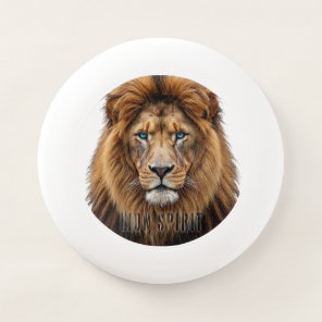 Majestic Lion Face with Blue Eyes | Wildlife Anima Wham-O Frisbee