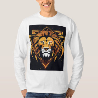  "Majestic Lion Graphic White T-Shirt" T-Shirt