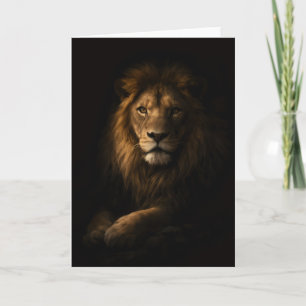 Majestic Lion Greeting Card