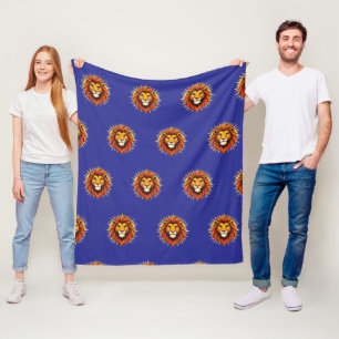 Majestic Lion – King of Power and Authority Fleece Blanket
