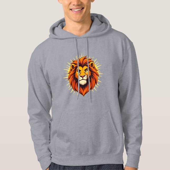 Majestic Lion – King of Power and Authority Hoodie (Front)