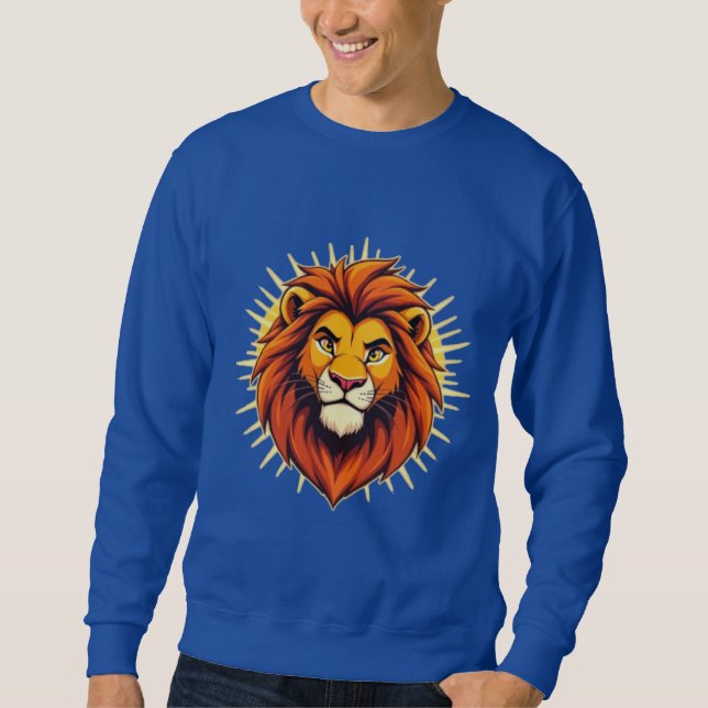 Majestic Lion – King of Power and Authority Sweatshirt (Front)
