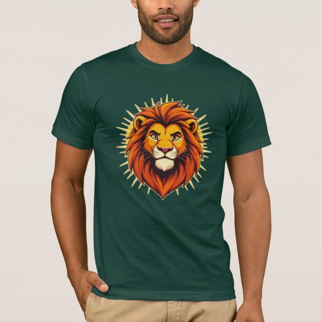 Majestic Lion – King of Power and Authority T-Shirt (Front)