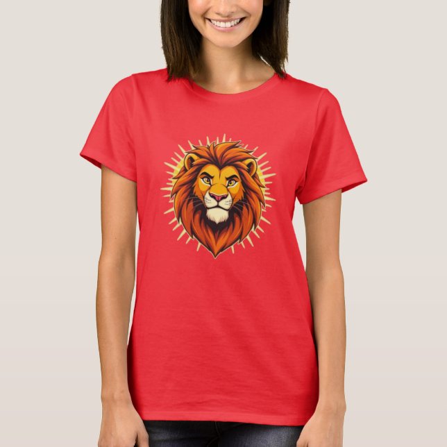 Majestic Lion – King of Power and Authority T-Shirt (Front)