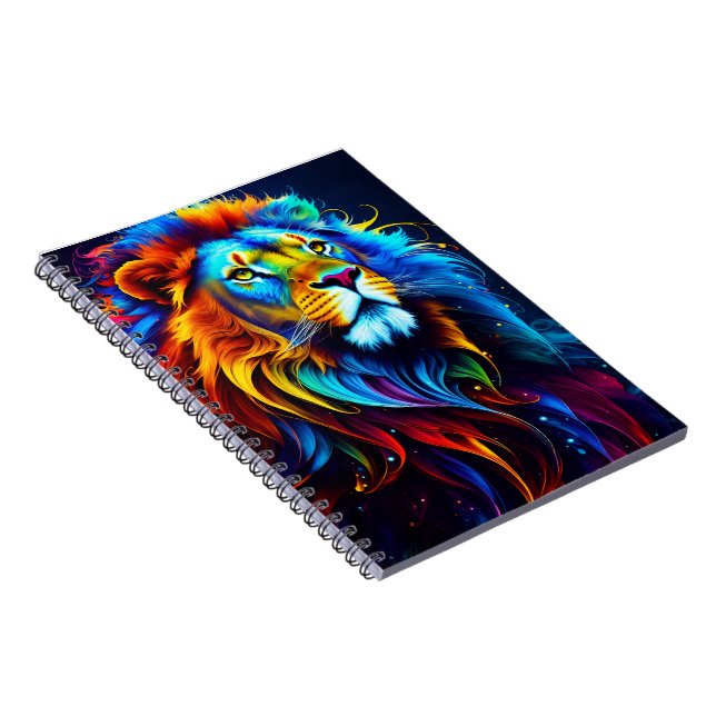Majestic Lion, King of the Jungle Notebook (Right Side)
