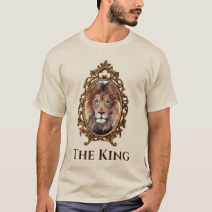 Majestic Lion King Vintage Portrait Father's Day T-Shirt