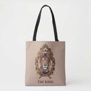 Majestic Lion King Vintage Portrait Father's Day Tote Bag