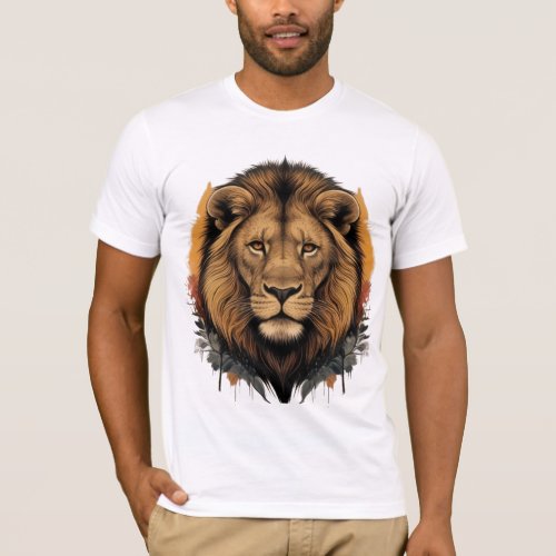 Majestic Lion Portrait T_Shirt