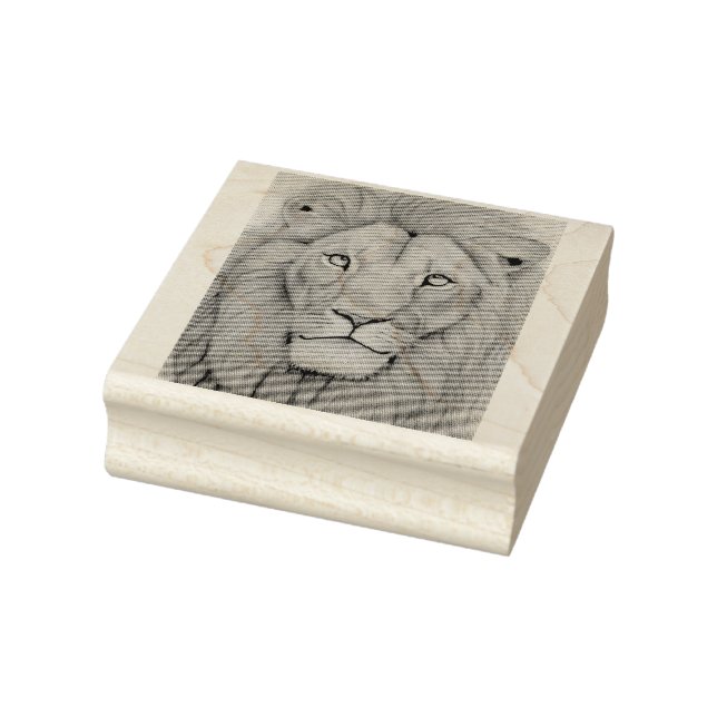 Majestic Lion Rubber Stamp (Stamp)