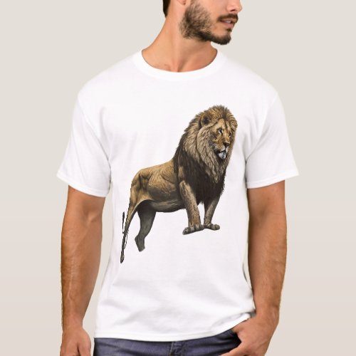 majestic lion standing T_Shirt