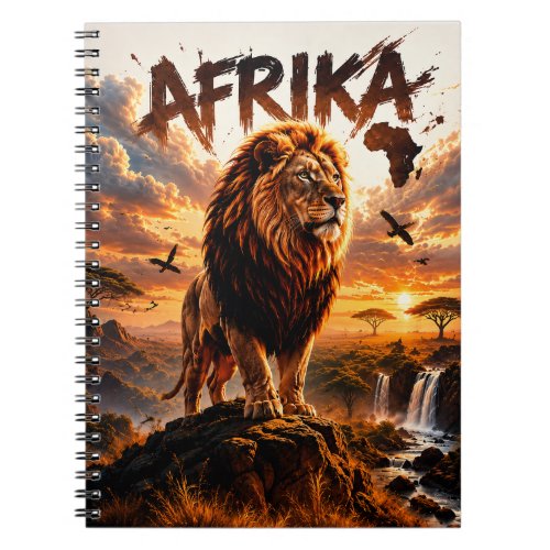 Majestic Lion T-Shirt Notebook