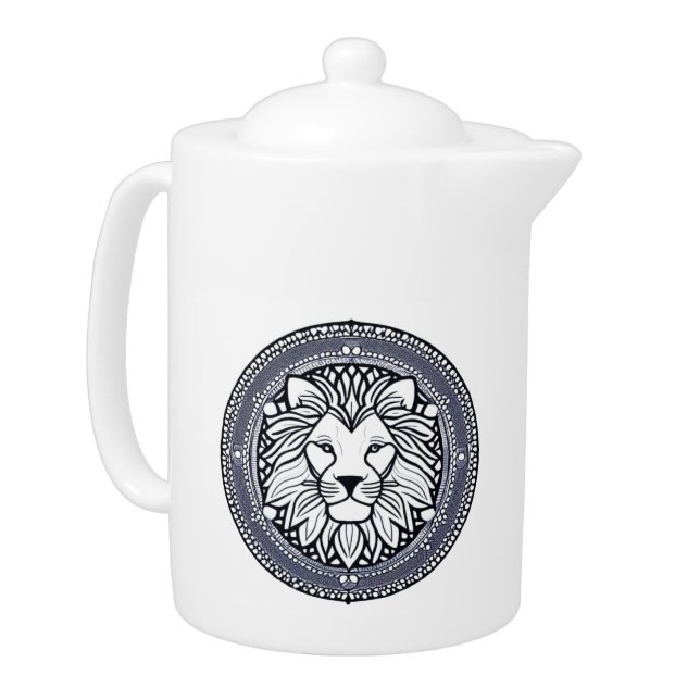 Majestic Lion Teapot (Left)