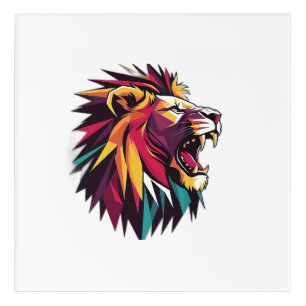 "Majestic Lion Wall Art – King of the Jungle"