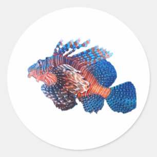 Majestic Lionfish Sticker - Exotic Marine Lepu Fi