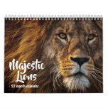 Majestic Lions 2024 Calendar at Zazzle