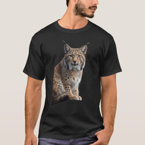 Majestic Lynx A Serious Stance T_Shirt
