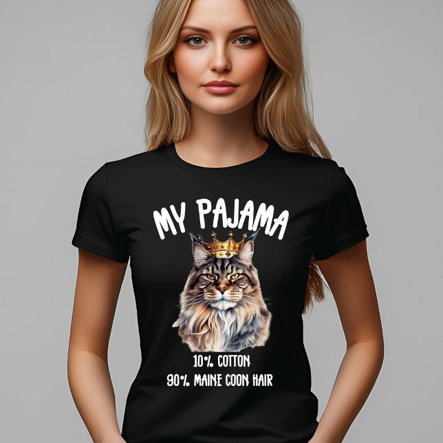 Majestic Maine Coon Pajama Fun T-Shirt (Creator Uploaded)