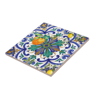Majestic Majolica baroque Italian Ceramic Tile