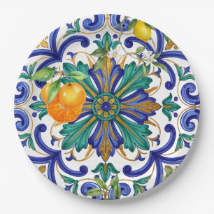 Majestic Majolica baroque Italian Paper Plates