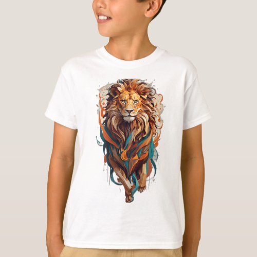 Majestic Mane Lion Art T_Shirt Collection