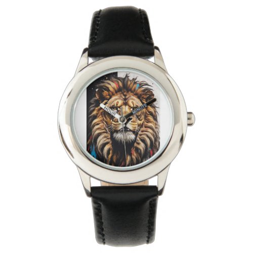 Majestic Mane Lions Gaze Timepiece Watch