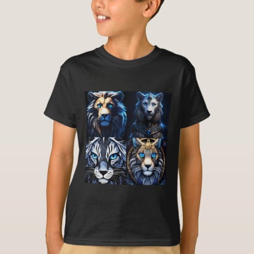 Majestic Mane _ Unleash the regal power of our 3 T_Shirt