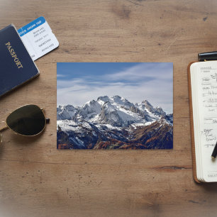 Majestic Marmolada Mountain: Scenic Dolomites View Postcard