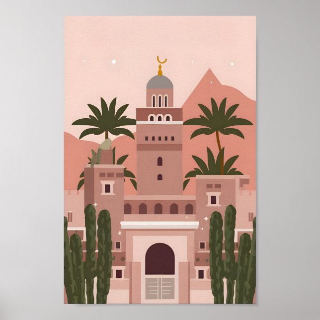 Majestic Marrakech City Elegance 4K Views  Poster (Front)