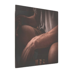 "Majestic Masculinity: Metal Frame Masterpiece" Print