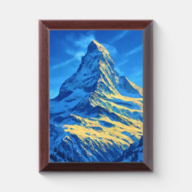 Majestic Matterhorn Award Plaque (Vertical)