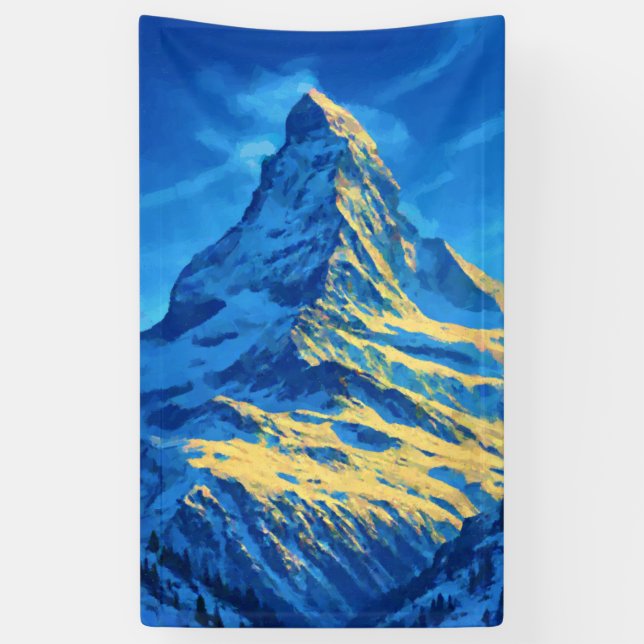 Majestic Matterhorn Banner (Vertical)